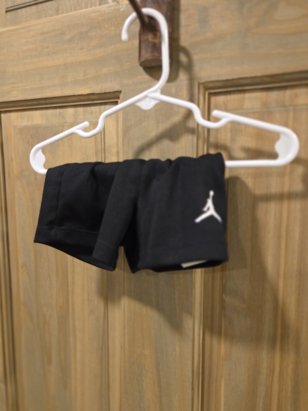 Jordan Black Kids Athletic Shorts with White Jumpman